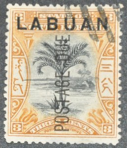 DYNAMITE Stamps: Labuan Scott #J2 – USED