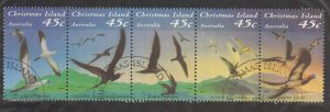 Christmas Island - 1993 - SC 349f - Used - Strip of 5