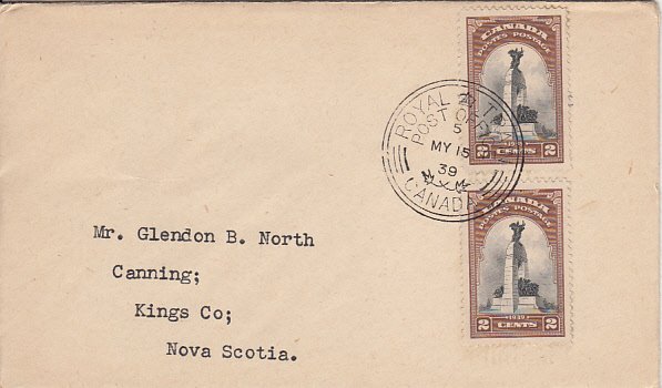Canada 1939 FDC Sc #247 2c National Memorial