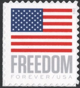 SC#5787 (Forever) Freedom U.S. Flag Sheet Single (2023) SA