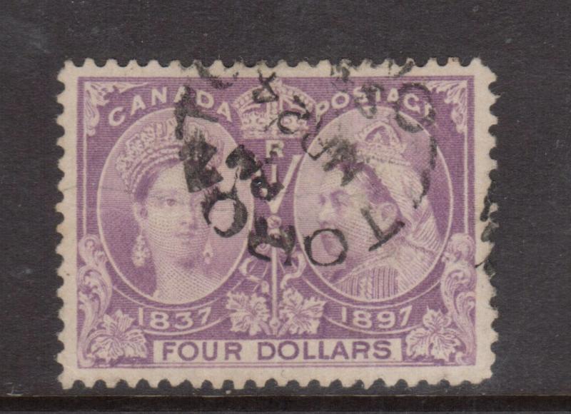 Canada #64 Extra Fine Used With Toronto CDS Cancel In Black - Light Creases