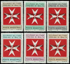 Malta Sovereign Military Order #ST11-16  MNH - SMOM Maltese Cross Postage Due...