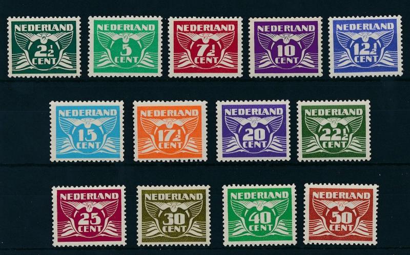 [17093] Netherlands 1941 Definitives Gull Birds13 values MNH NVPH 379-391