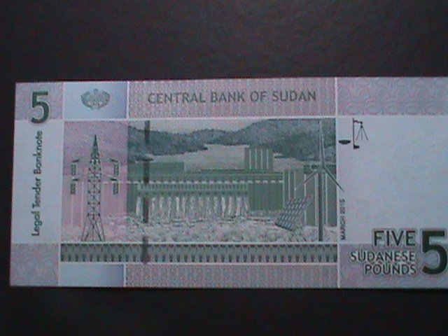 ​SULTAN-2015 CENTRAL BANK OF SULTAN-5 POUNDS-UNCIRCULATED CURRENCY VERY FINE