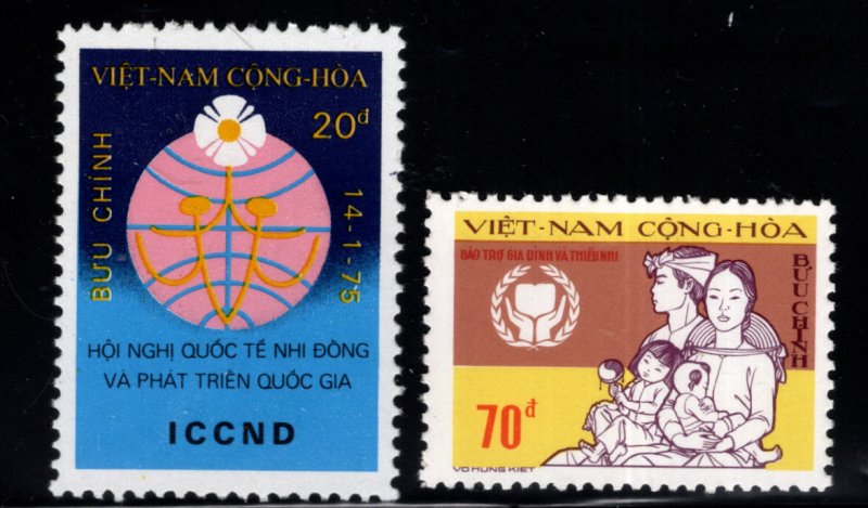 South Vietnam Scott 504-505 MH* set