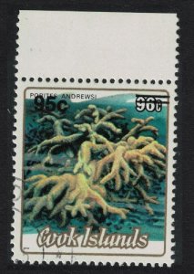 Cook Is. Corals 'Porites andrewsi' Ovpt 95c/96c 1987 Canc SG#1137