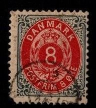 Denmark -  #44 Numeral (Wmk 112) - Used