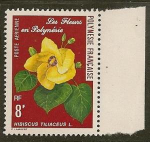 French Polynesia     Scott  C150   Flower   MNH