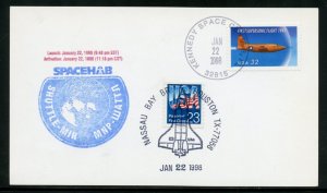 UNITED STATES 1998 SPACEHAB LAUNCH CANCELED ON CARD