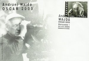 Poland 2000 FDC Stamps Scott 3509 Academy Award Director Andrzej Wajda Movies