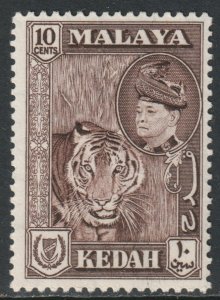 Malaya Kedah Scott 88 - SG97, 1957 Sultan 10c Brown MH*