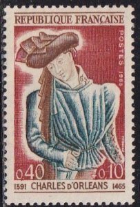 France B389 (mnh) 40c+10c Charles of Orléans (1965)