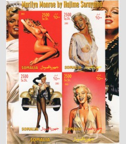 SOMALIA 2003 Marilyn Monroe by Sorayama Sheet Imperforated Mint (NH)