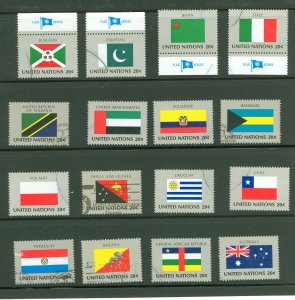 United Nations #425-40 Used Single (Complete Set)