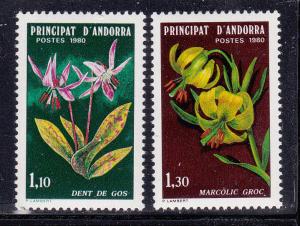 Andorra-French 281-82 MNH 1980 Nature Protection
