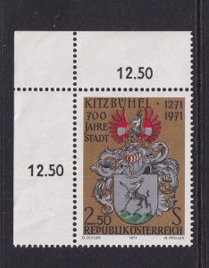 Austria #901  MNH  1971 coat of arms Kitzbuhel
