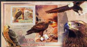 Guinea - Bissau 2007 Birds of Prey - Eagles large perf s/...