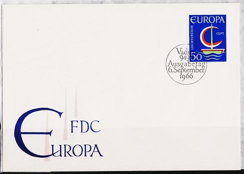 Liechtenstein. FDC.1966  Europa. Fine Used