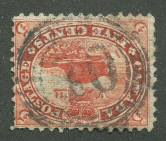 CANADA #15 USED 4-RING NUMERAL CANCEL 30