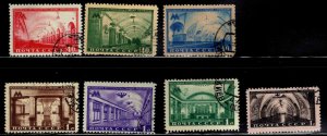Russia Scott 1481-1487 Used CTO Moscow Subway stations stamp set