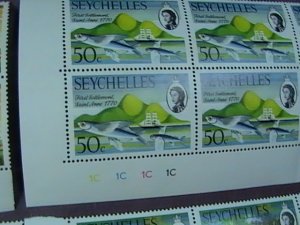 SEYCHELLES # 272-275-MINT/NEVER HINGED-COMPLETE SET OF PLATE # BLOCKS of 6--1970