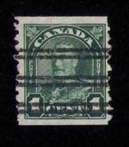 Canada Sc 179 KGV ONE CENT PRECANCEL Used F-VF