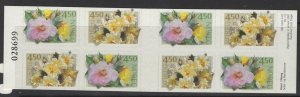 NORWAY SGSB127 2001 ROSES BOOKLET MNH