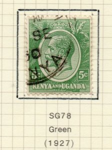Kenya Uganda 1922-27 Early Issue Fine Used 5c. NW-157304