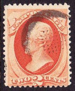 Scott 183, Used, Patent Cancel Well-struck