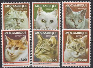 Mozambique 618-23 MNH 1979 Cats (102)(ad5253)