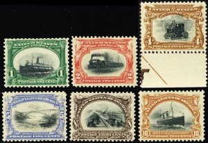 294-99, Mint NH A Well Centered Set of Six Stamps CV $957 - Stuart Katz