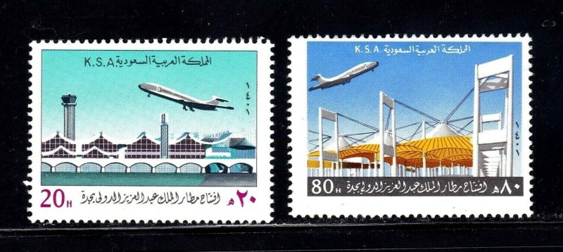 Saudi Arabia stamps #818 - 819, MH, CV $3.65