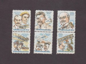 US, C91-C96, MNH, VF, AIRMAIL COLLECTION MINT NH