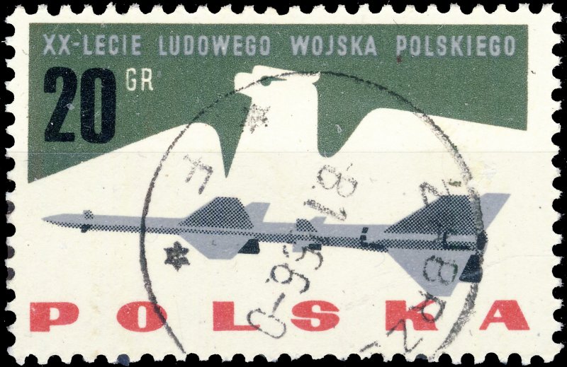 POLAND / POLEN - 1963 Mi.1425 20gr 20yrs People's Army - VF Used (b)