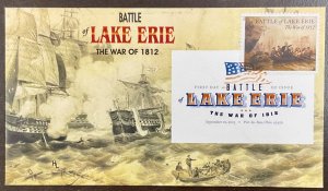 4805 Hobby Link cachet War of 1812 Battle of Lake Erie FDC 2013 #5 of 10