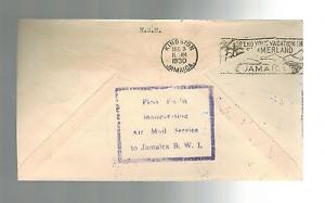 1930 Haiti First Flight Cover to Jamaica FFC FAM 5