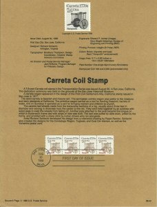 US SP769 Carreta Souvenir Page #2255