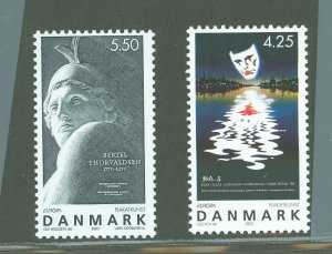 Denmark #1250-1251  Single (Complete Set) (Art)