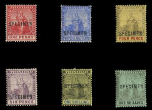 Trinidad #95/104S (SG 135/143s) Cat£150, 1904-9 1p-1sh, set of six (complete...