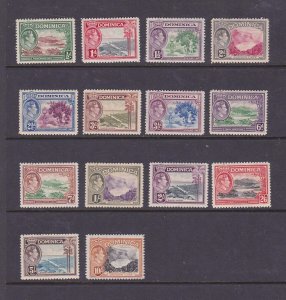 Dominica 1938 Sc 97-110 KGVI set MNH/MH