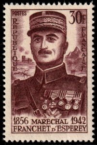 ✔️ FRANCE 1956 - WWII MARSHALL ESPEREY - Sc. 799 MNH ** [01F8]