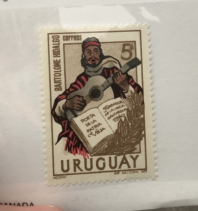 Uruguay 1972  Scott 820 MNH - 5p, Bartolome Hidalgo