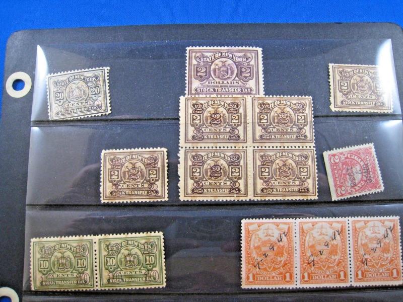 UNITED STATES - STATE TAX STAMPS - LOT OF 14