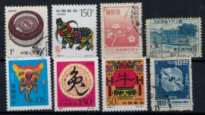 China - Assortment of 25 Stamps - Used