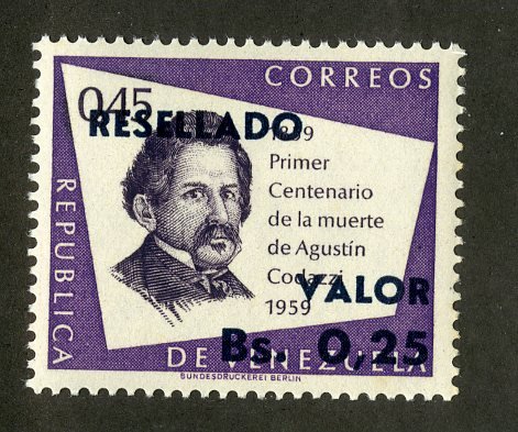 VENEZUELA 869 MNH BIN .30 POLITICIAN