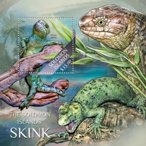 SOLOMON ISLANDS 2013 SHEET SKINK LIZARDS REPTILES slm13514b