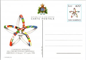San Marino, Worldwide Government Postal Card