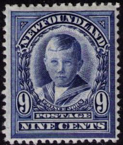 Newfoundland # 111 Mint VF VLH just touched Cat $ 30