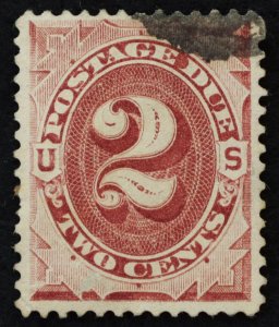 U.S. Used Stamp Scott #J23 2c Postage Due, Superb. Cancel Clear of Design. Gem!