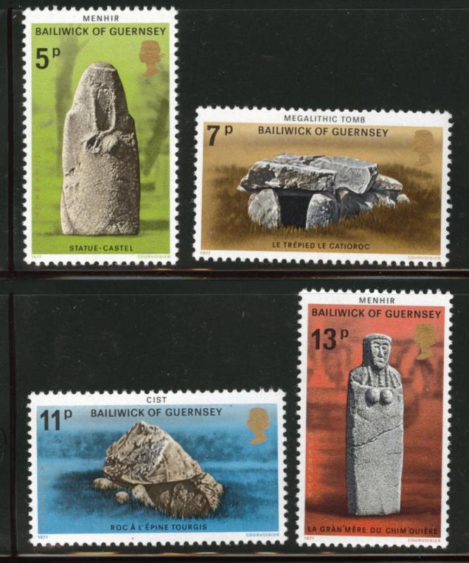 Guernsey Scott 149-152 Prehistoric monument set 1977 MNH**